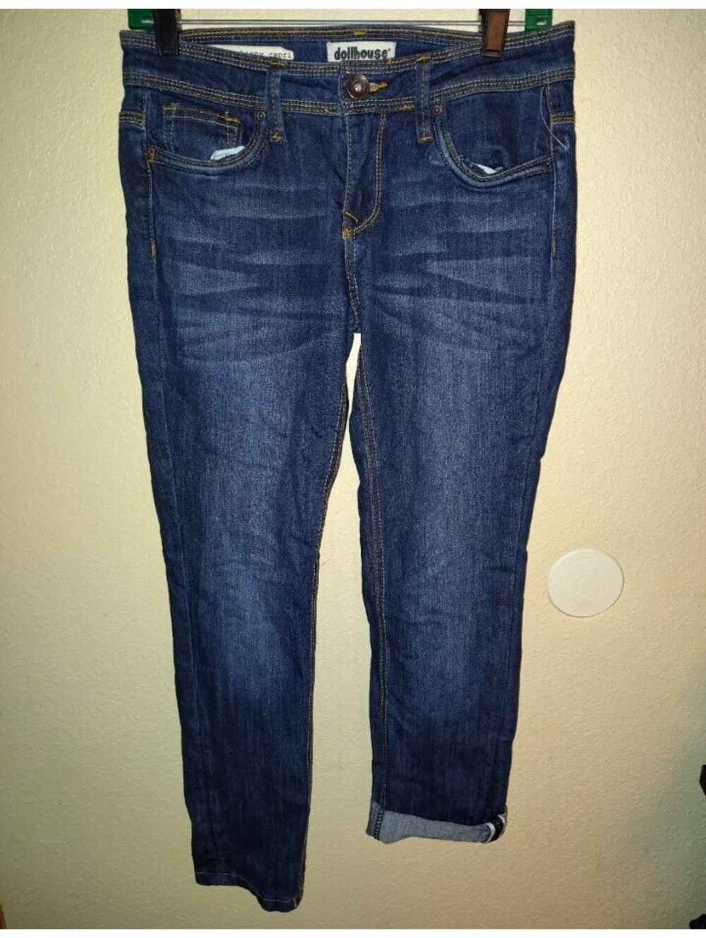 Dollhouse Roll Up Skinny Capri Jeans